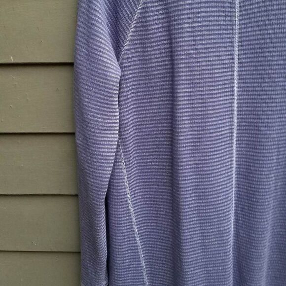 J Jill Blue Stripe Cotton Knit Dress Size Medium - Picture 10 of 11